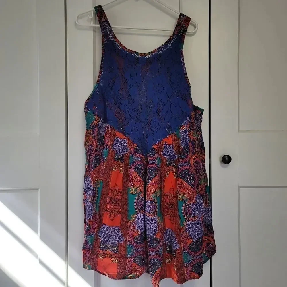 Free people count me in trapeze tunic top